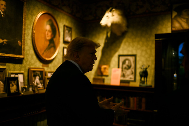 President Donald J. Trump tours the Theodore Roosevelt Presidential Library, Wednesday, July 1, 2026 in Medora, North Dakota. (Official White House Photo by Daniel Torok)