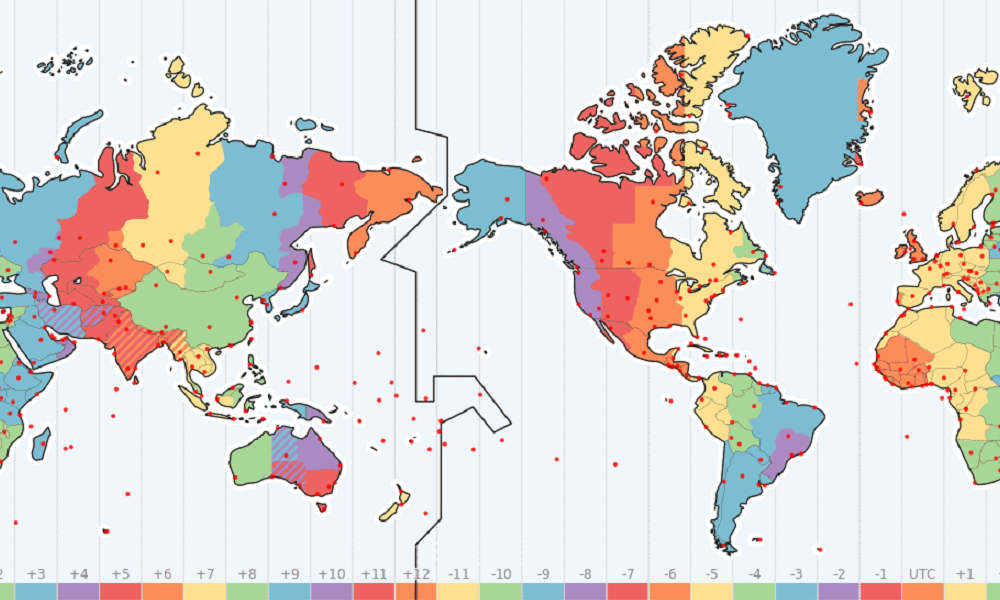 New Zealand Time Zone Map - Map