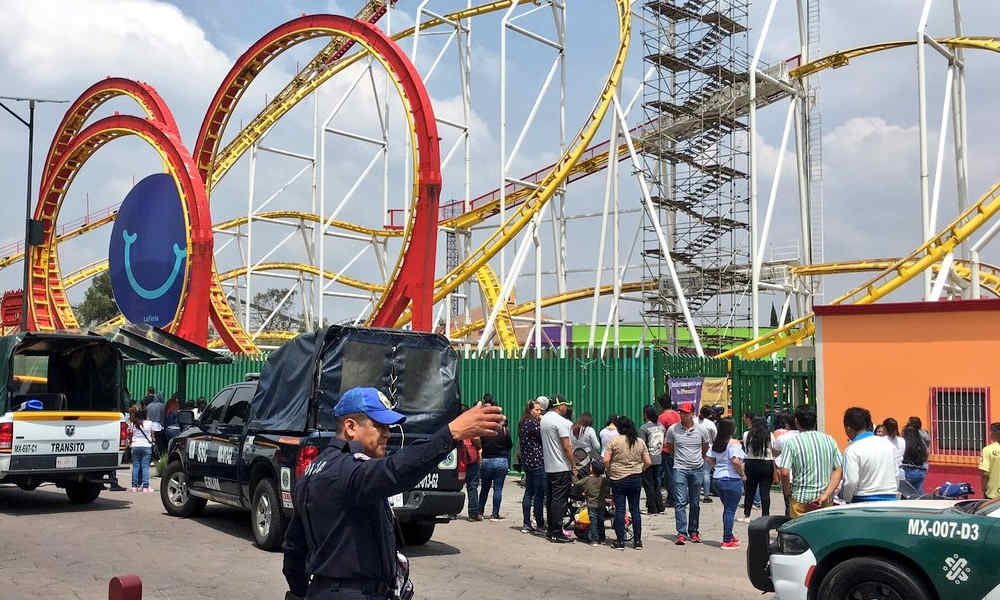 Roller coaster derails at amusement park in Mexico City killing 2