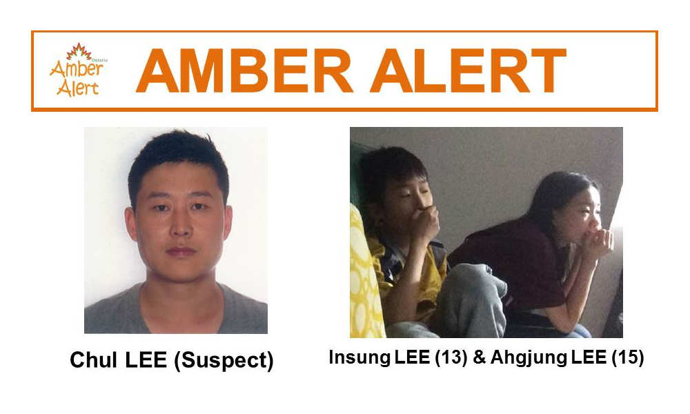 Ontario Amber Alert 2 Children Missing From Toronto Bno News