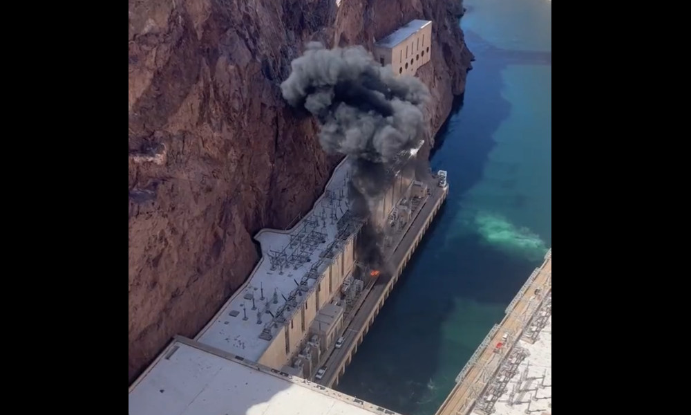 A small explosion happened at the base of the Hoover Dam in Nevada on Tuesday morning, causing a fire that was quickly extinguished, local officials a