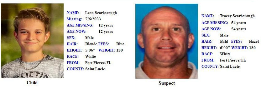 Florida Amber Alert: Leon Scarborough abducted in St. Lucie County