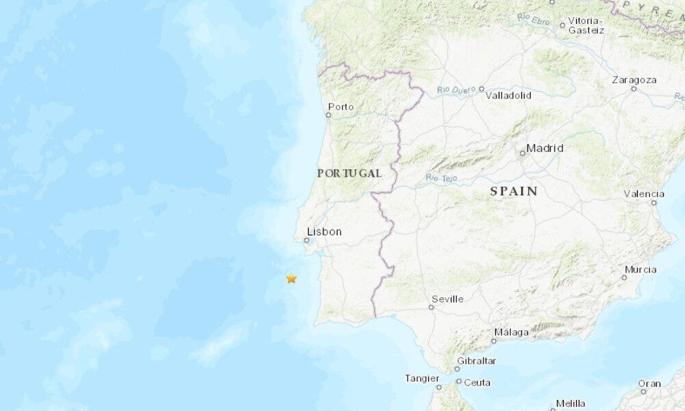 Moderate earthquake strikes off coast of Lisbon, Portugal